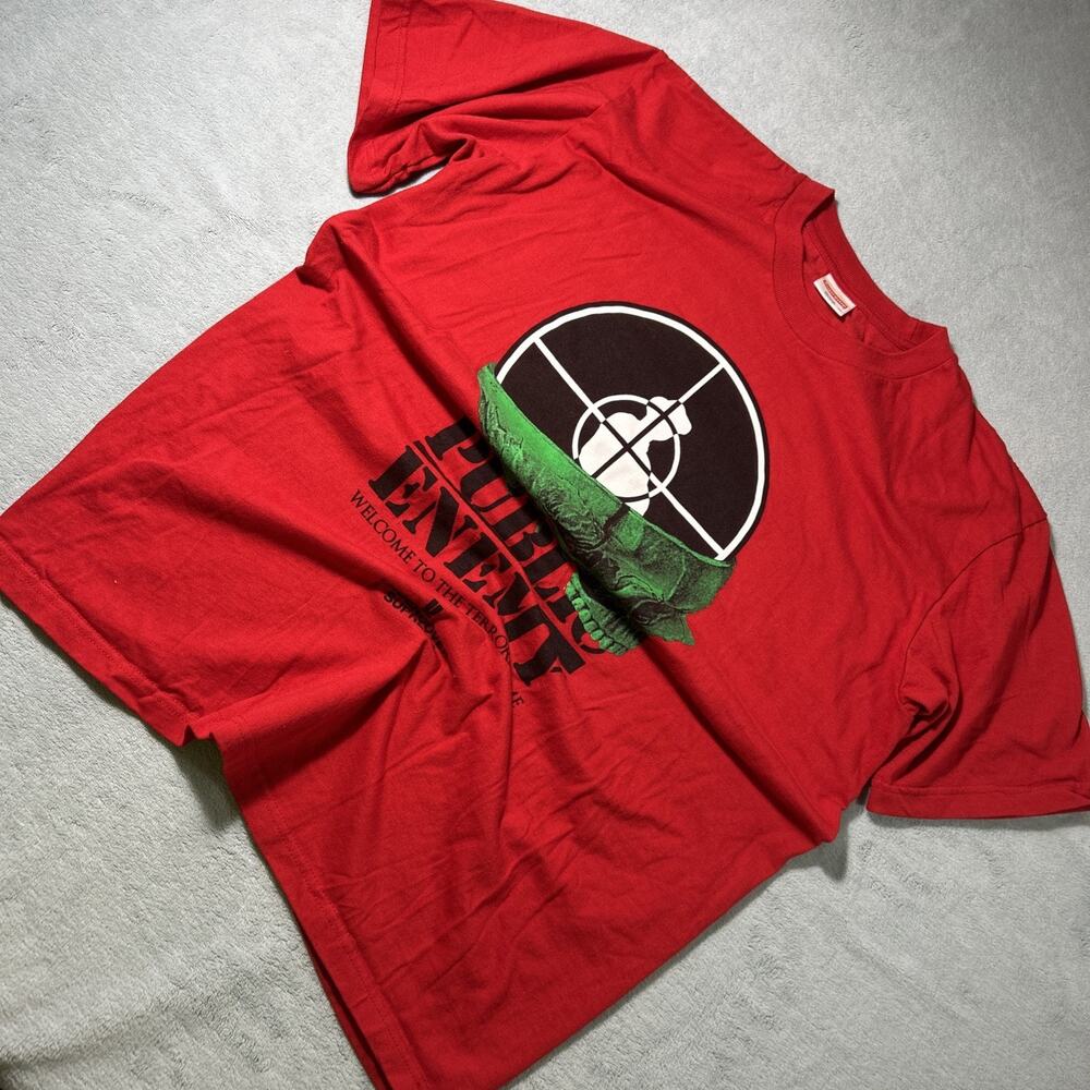 RARE Supreme Undercover Public Enemy Shirt Men Medium Skull Y2K GRAIL Terrordome